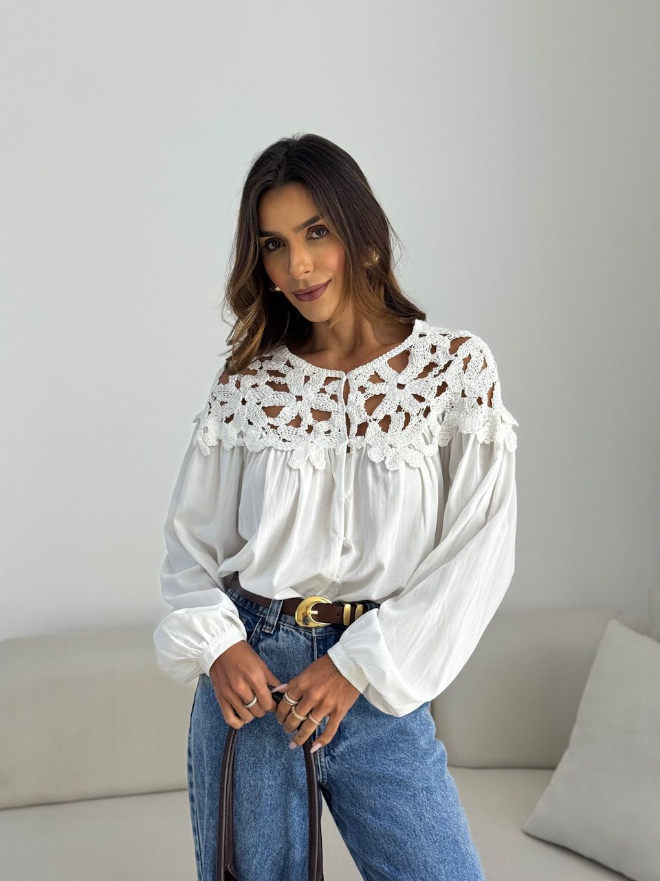 CAMISA LIZIE CROCHÊ OFF