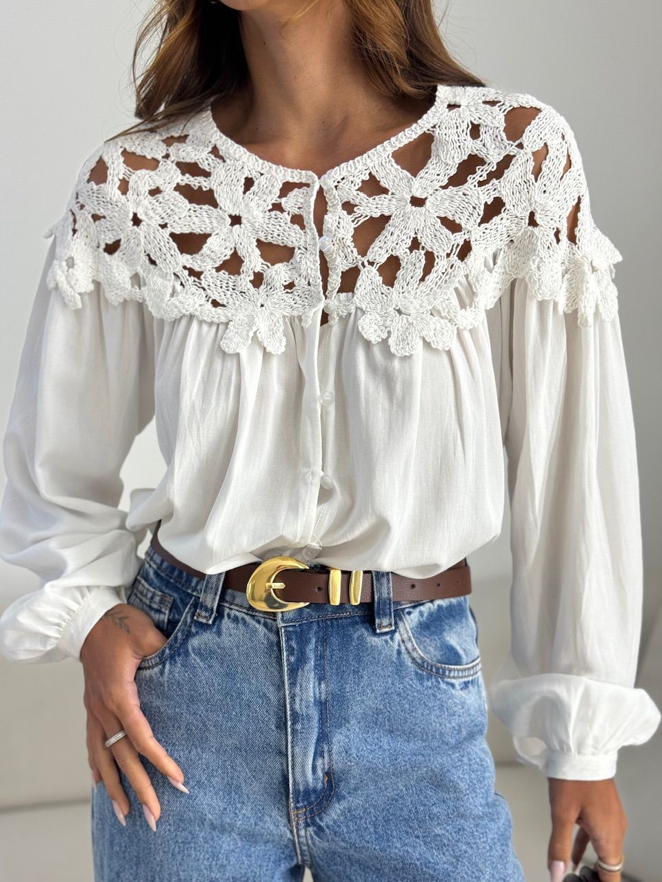 CAMISA LIZIE CROCHÊ OFF