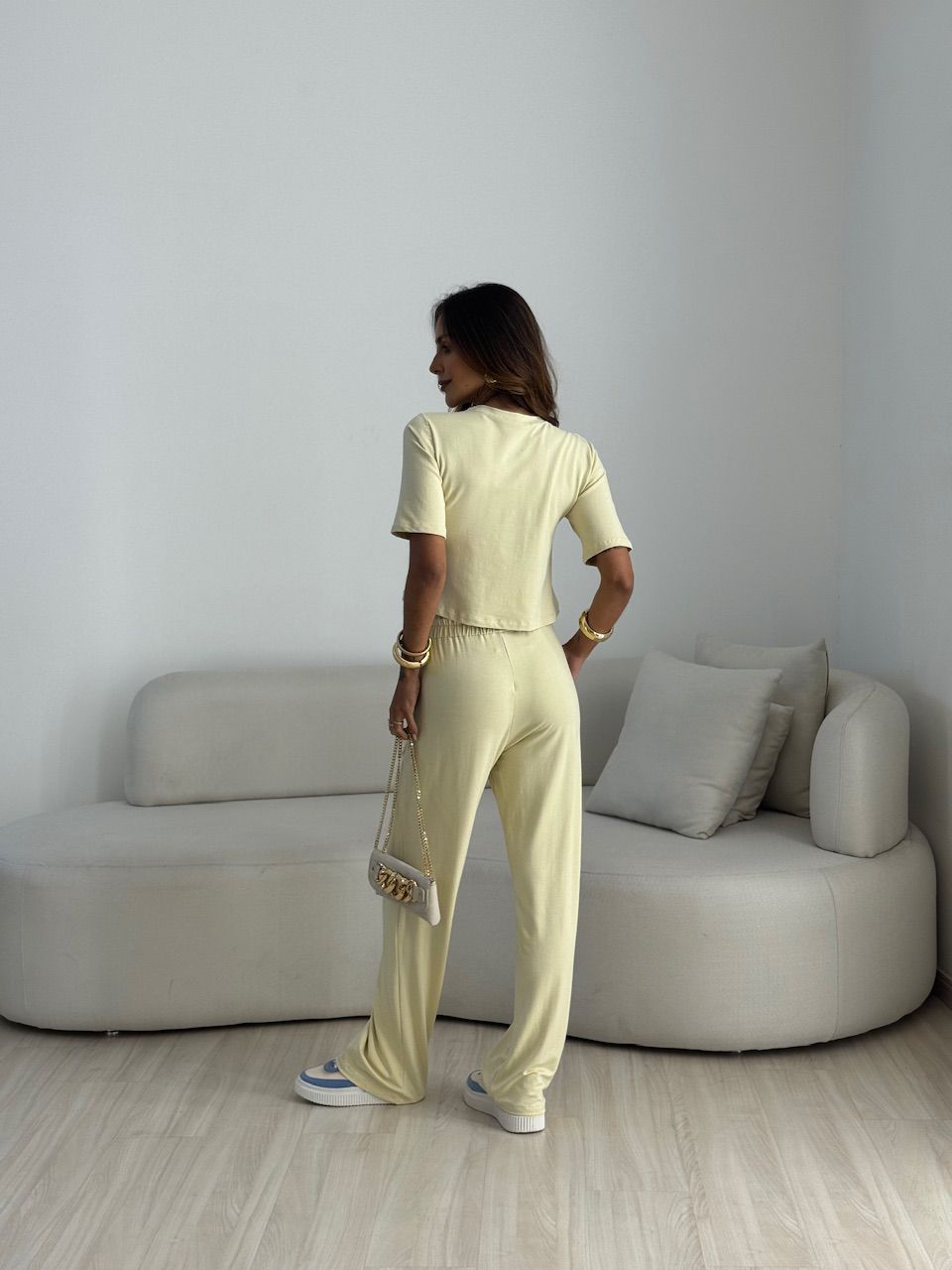 CONJUNTO MAITÊ CALÇA CREME