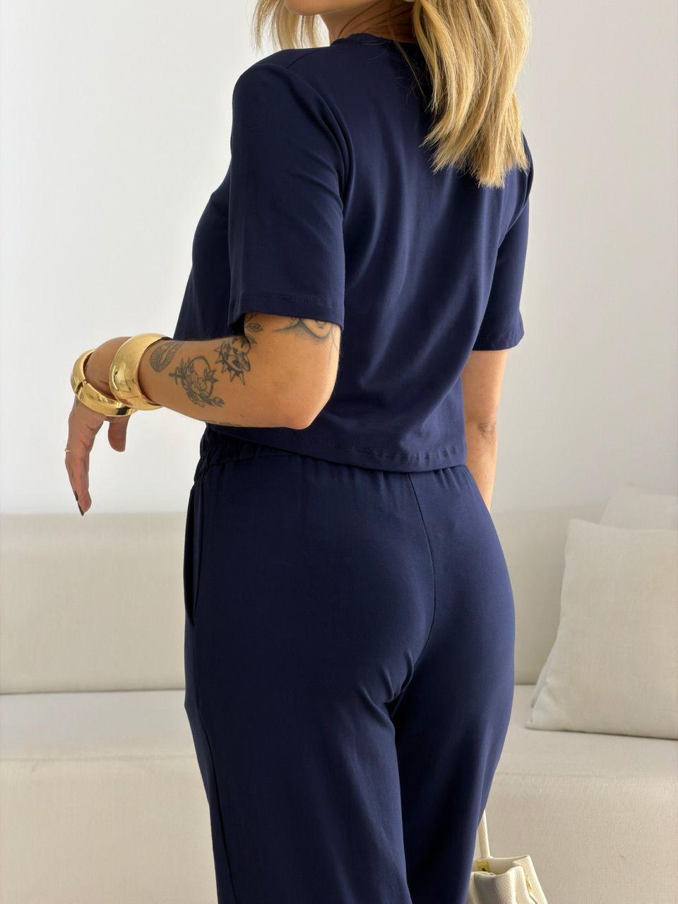 CONJUNTO MAITÊ CALÇA MARINHO