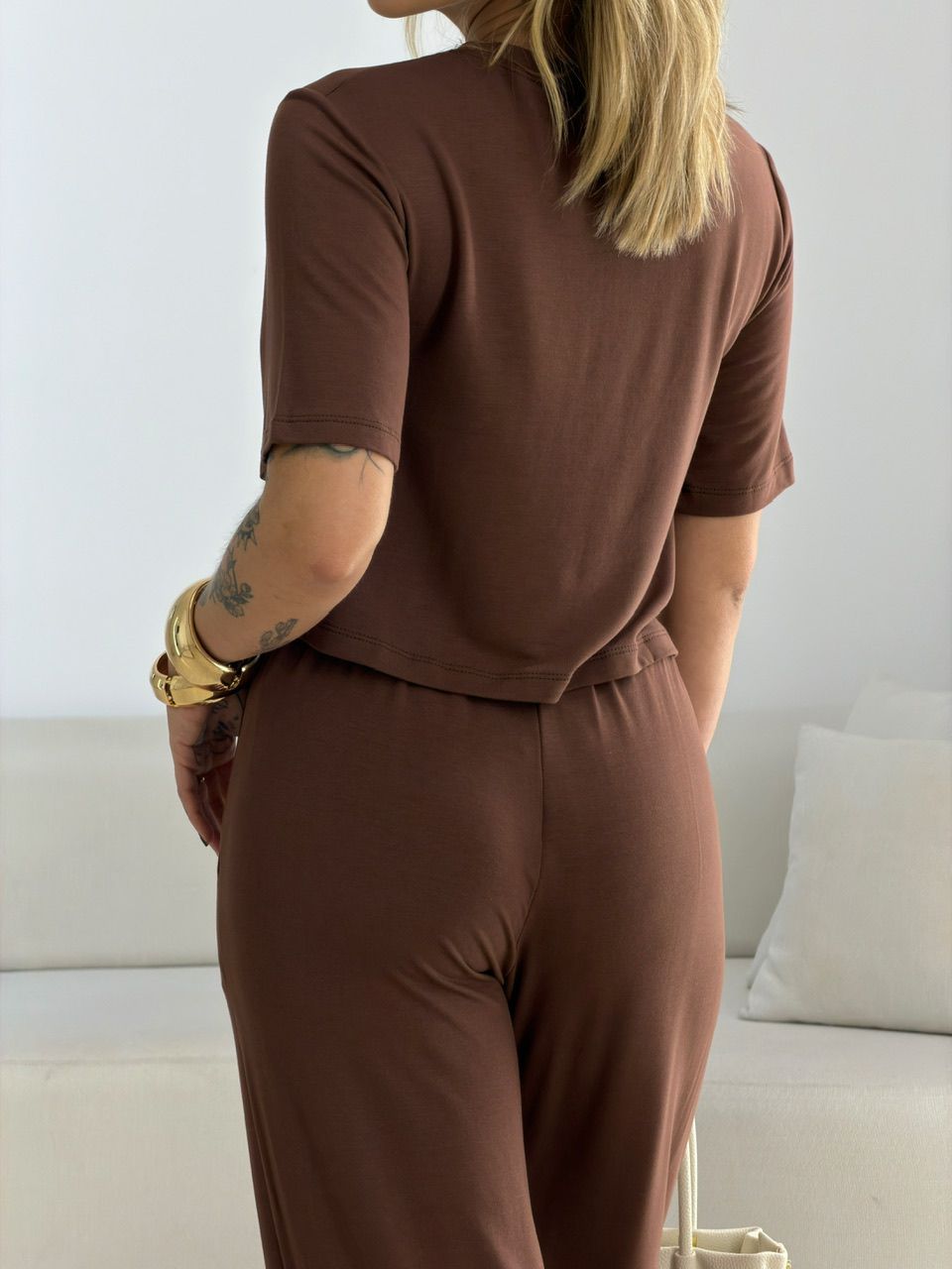 CONJUNTO MAITÊ CALÇA MARROM