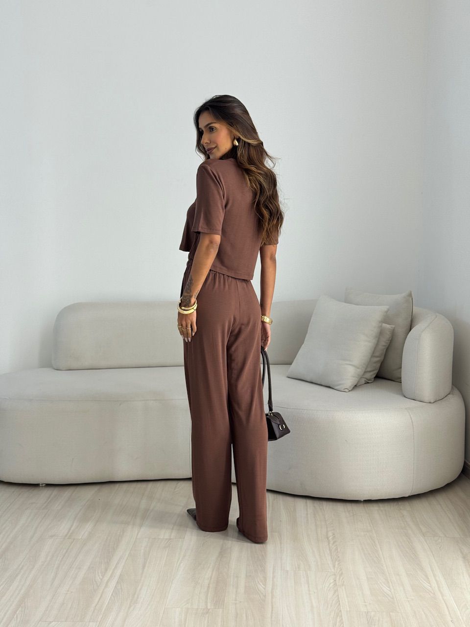 CONJUNTO MAITÊ CALÇA MARROM