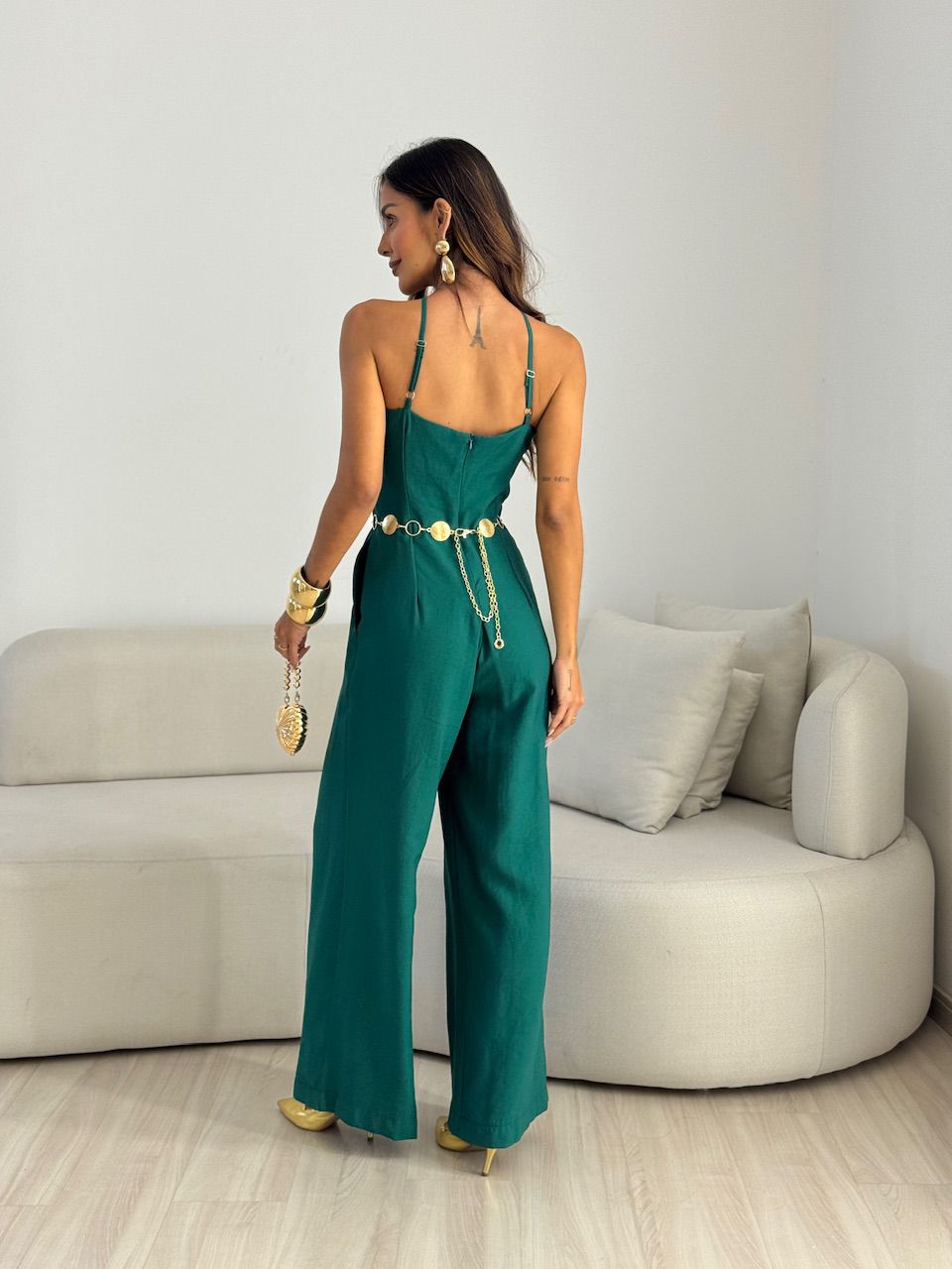 MACACÃO LARISSA FRENTE ÚNICA VERDE