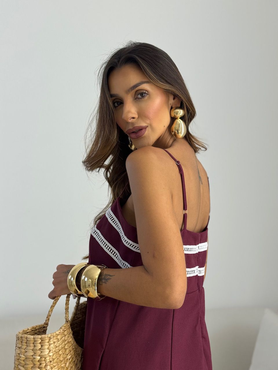 VESTIDO MARÍLIA ALÇA VINHO