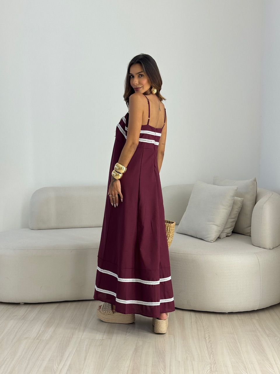 VESTIDO MARÍLIA ALÇA VINHO