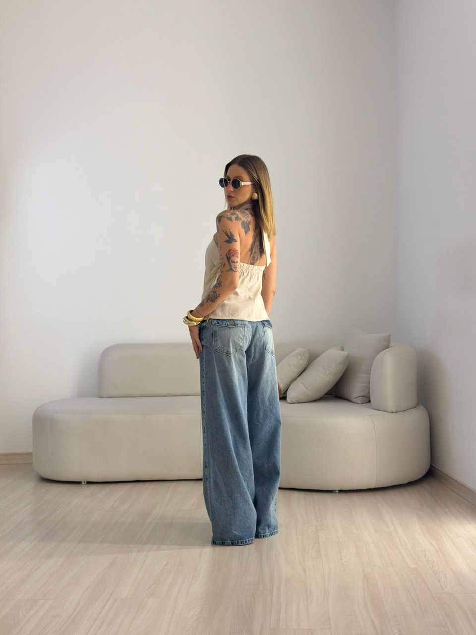 BLUSA MALU METAL AREIA