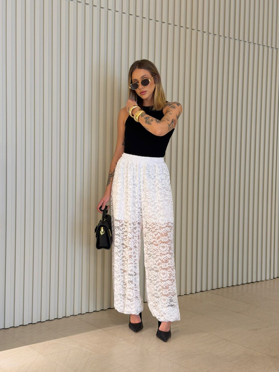 CALÇA JENIFER RENDA OFF