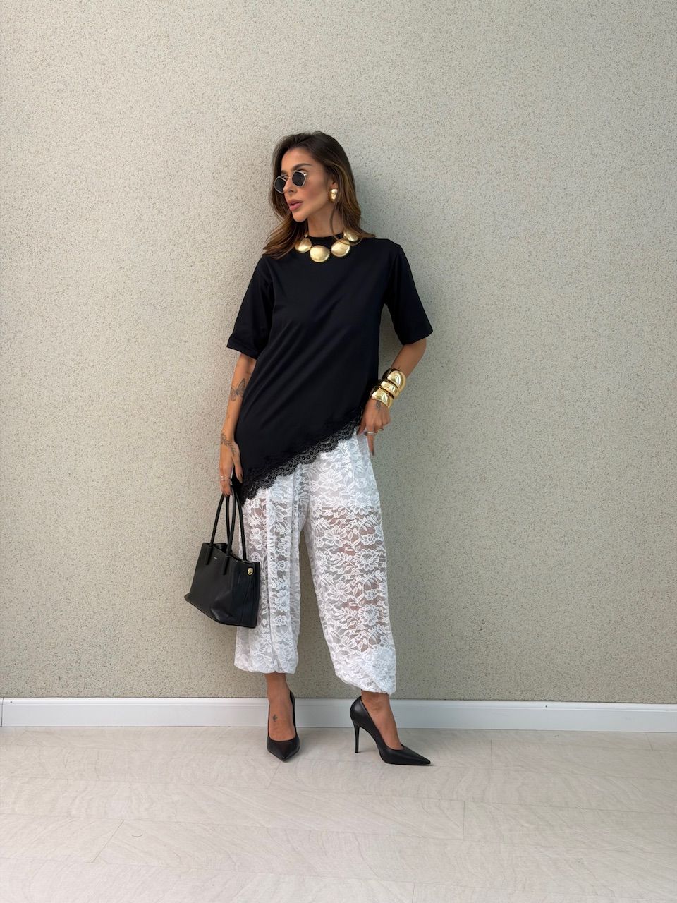 CALÇA JENIFER RENDA OFF