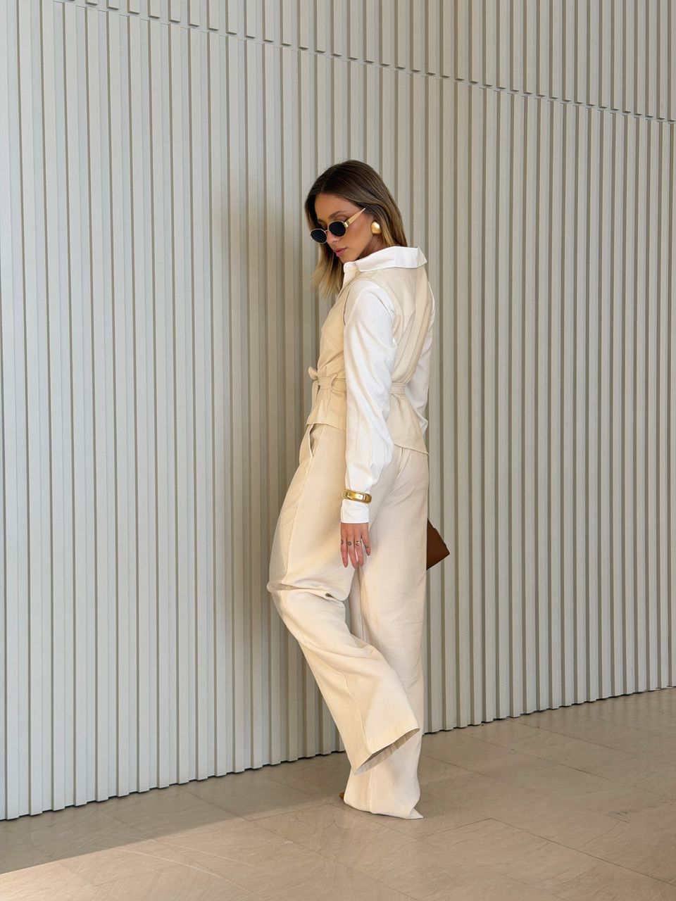 TRIJUNTO ANDREIA CAMISA AREIA