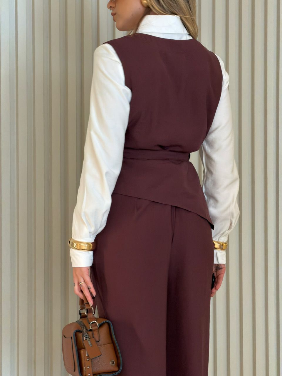 TRIJUNTO ANDREIA CAMISA CAFÉ