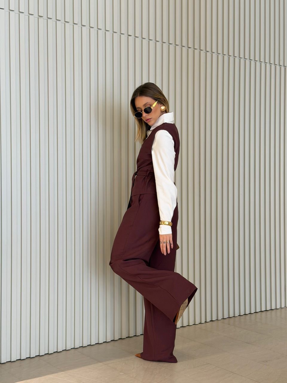 TRIJUNTO ANDREIA CAMISA CAFÉ