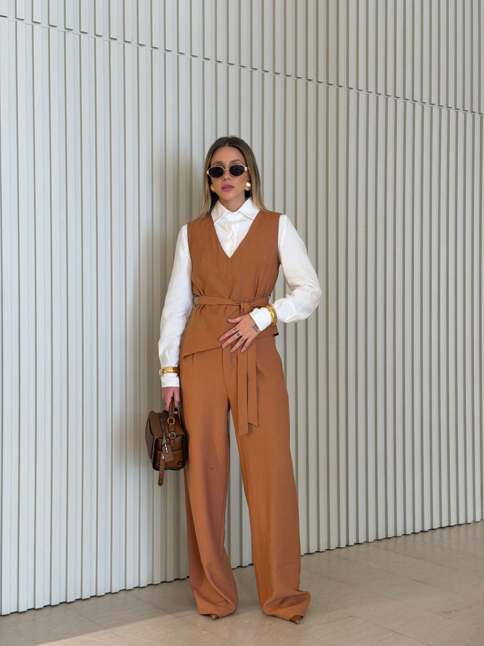 TRIJUNTO ANDREIA CAMISA NUDE - 0075400049 - CAROLLA FERRARO