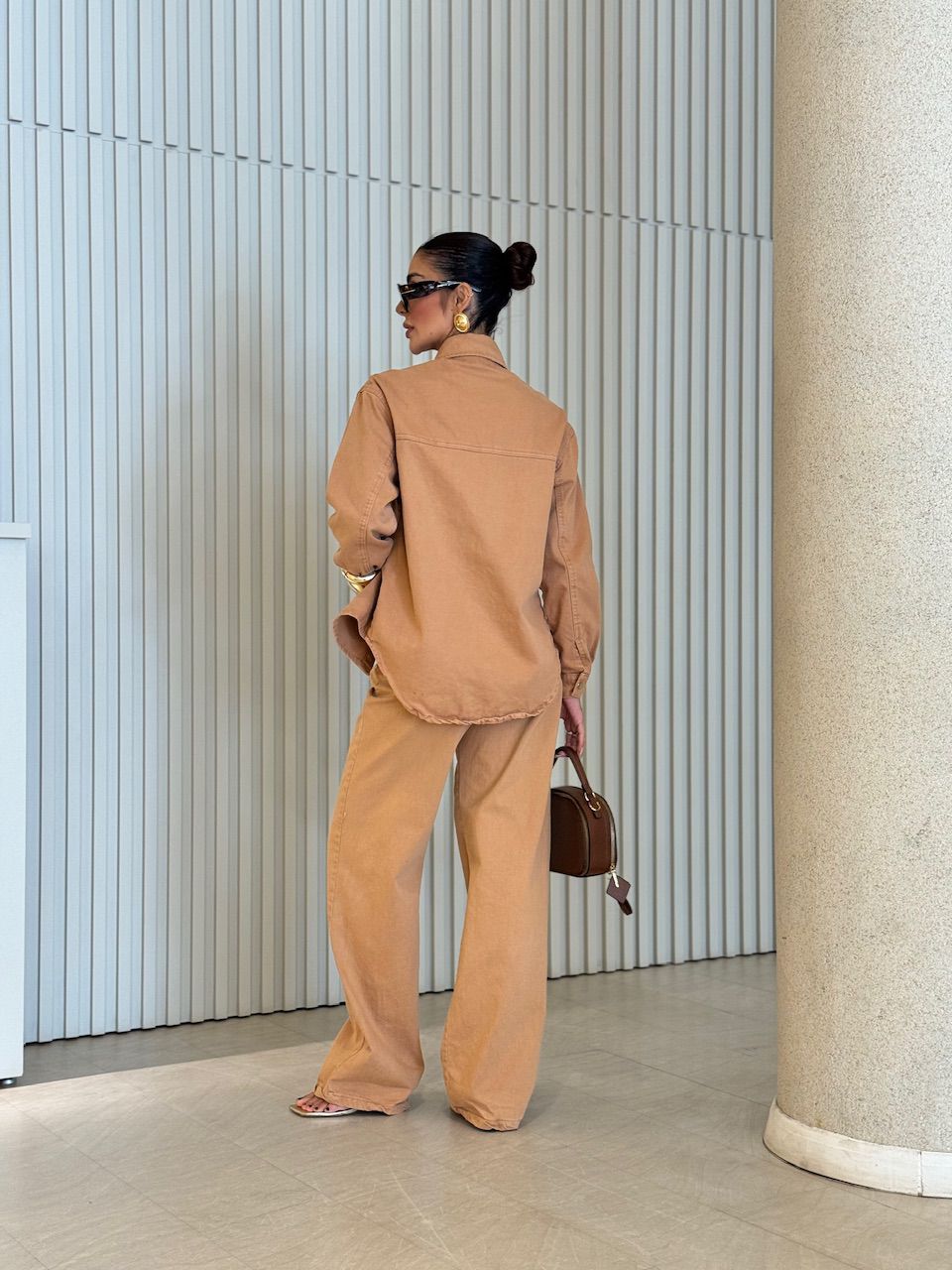 CALÇA RAFAELA JEANS CARAMELO