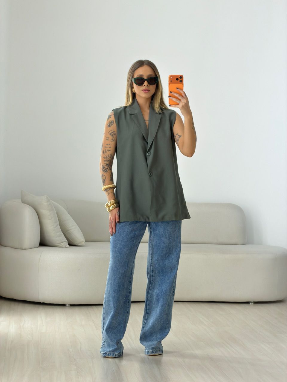 COLETE CLARA ALFAIATARIA VERDE