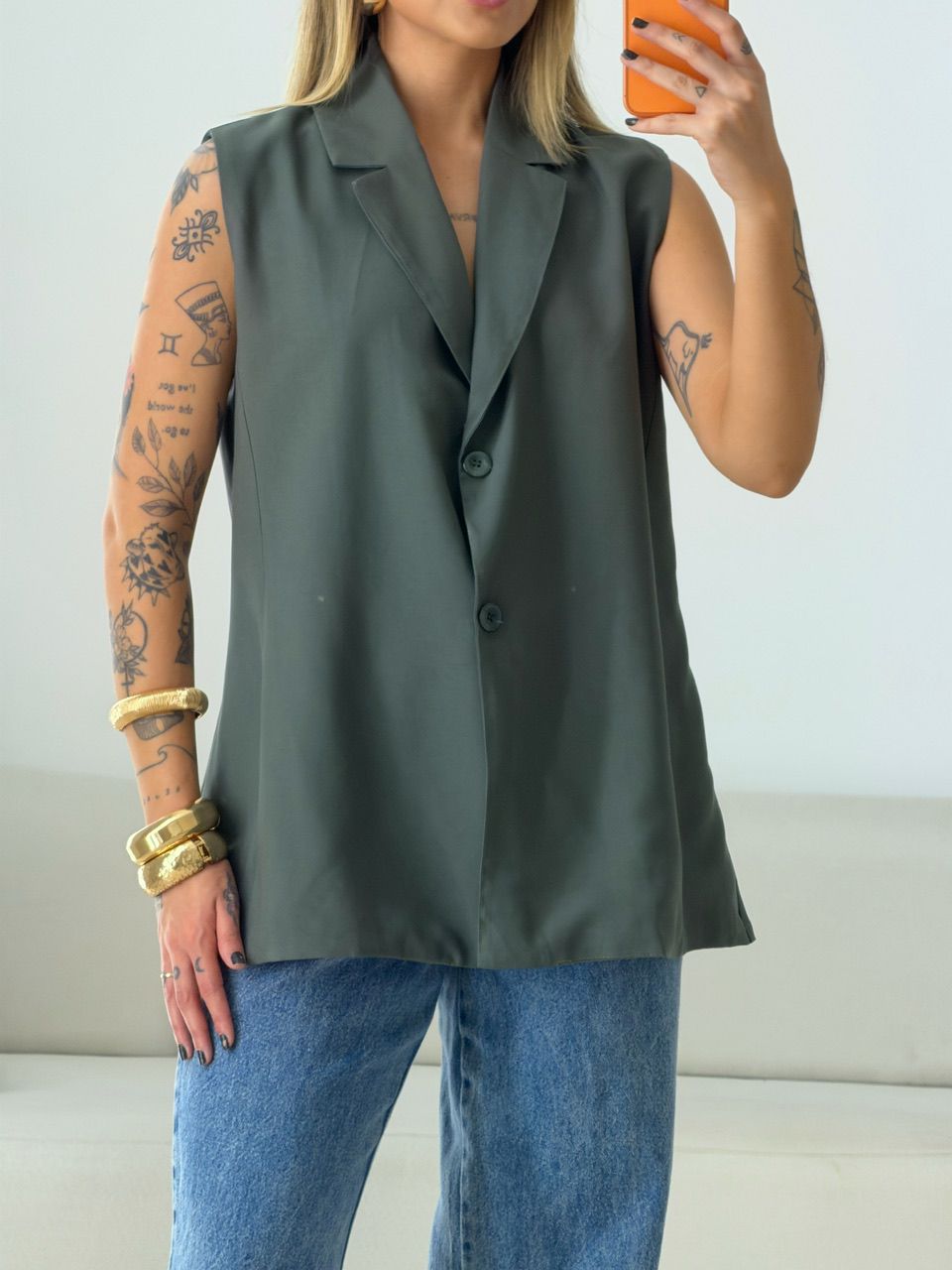 COLETE CLARA ALFAIATARIA VERDE