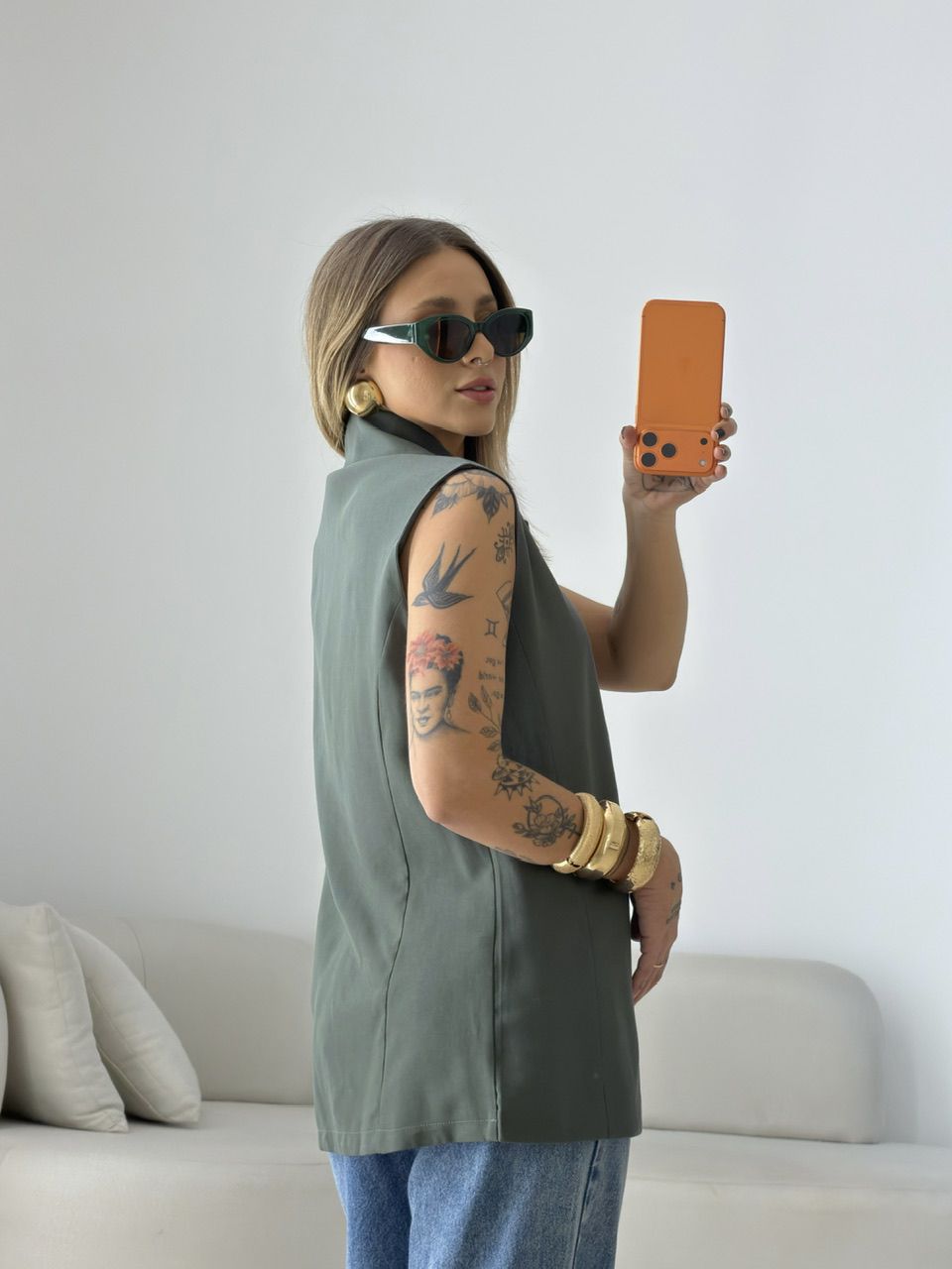 COLETE CLARA ALFAIATARIA VERDE