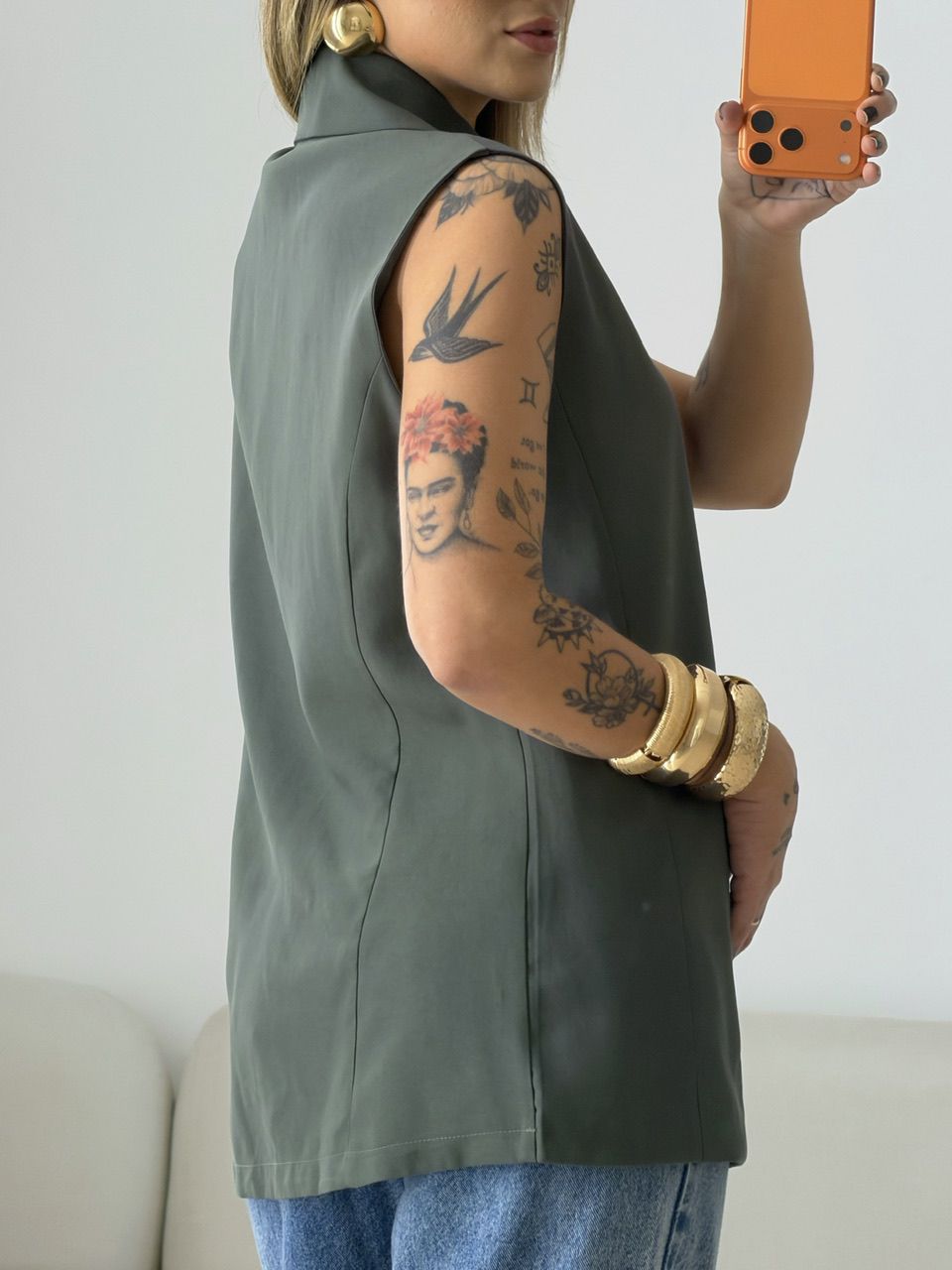 COLETE CLARA ALFAIATARIA VERDE