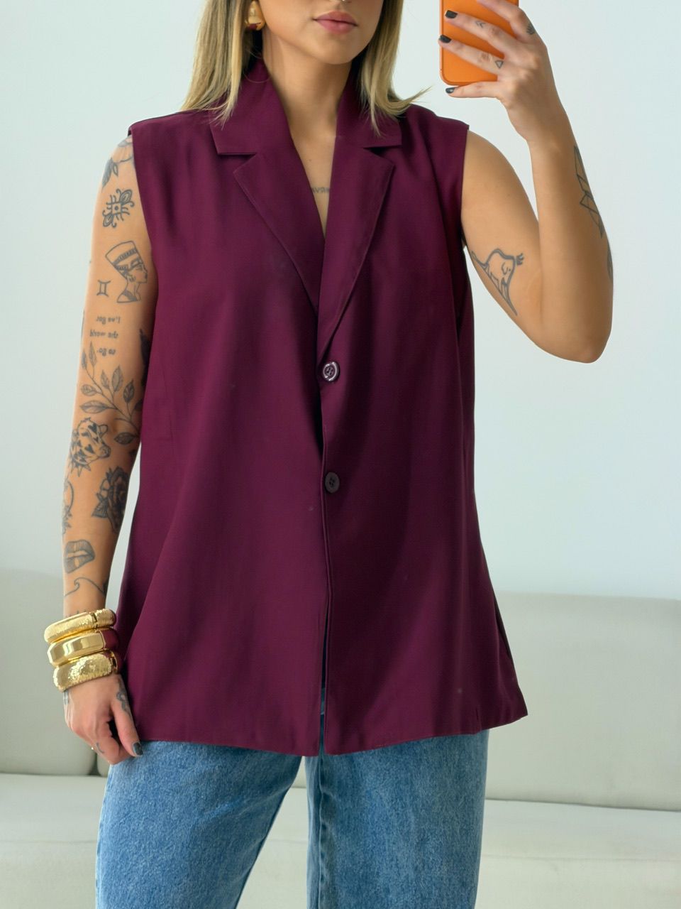 COLETE CLARA ALFAIATARIA VINHO