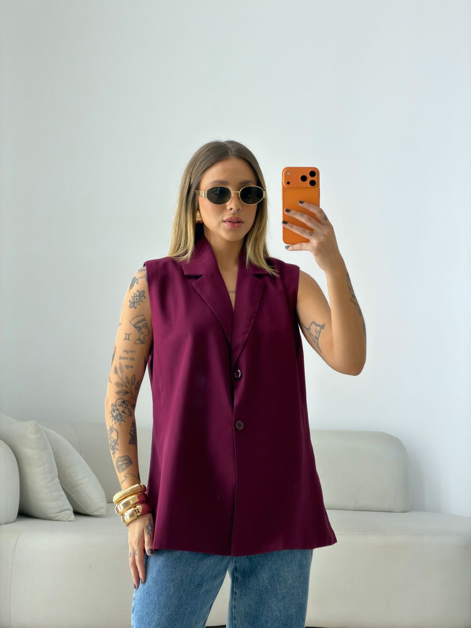 COLETE CLARA ALFAIATARIA VINHO