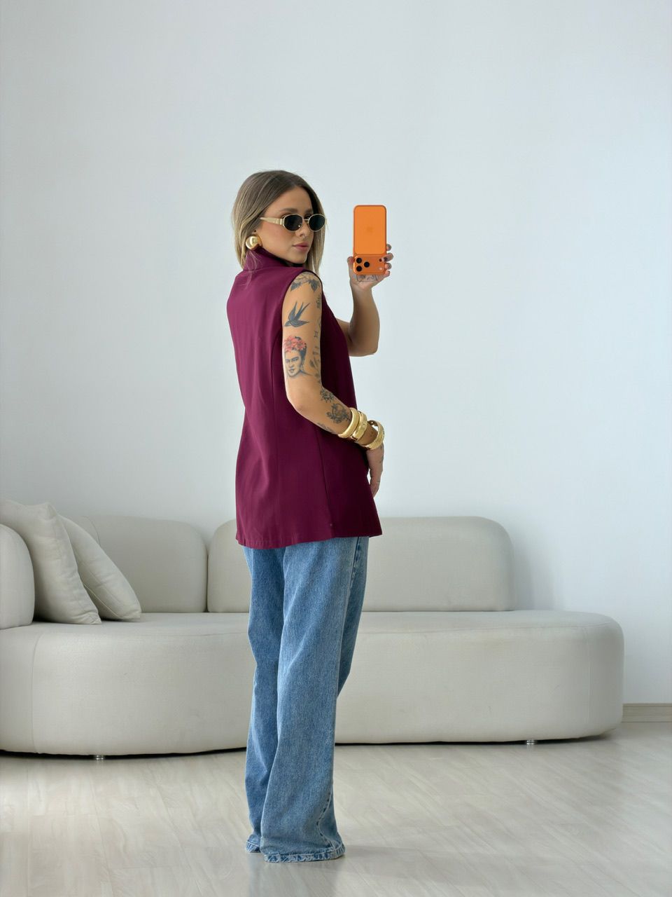 COLETE CLARA ALFAIATARIA VINHO