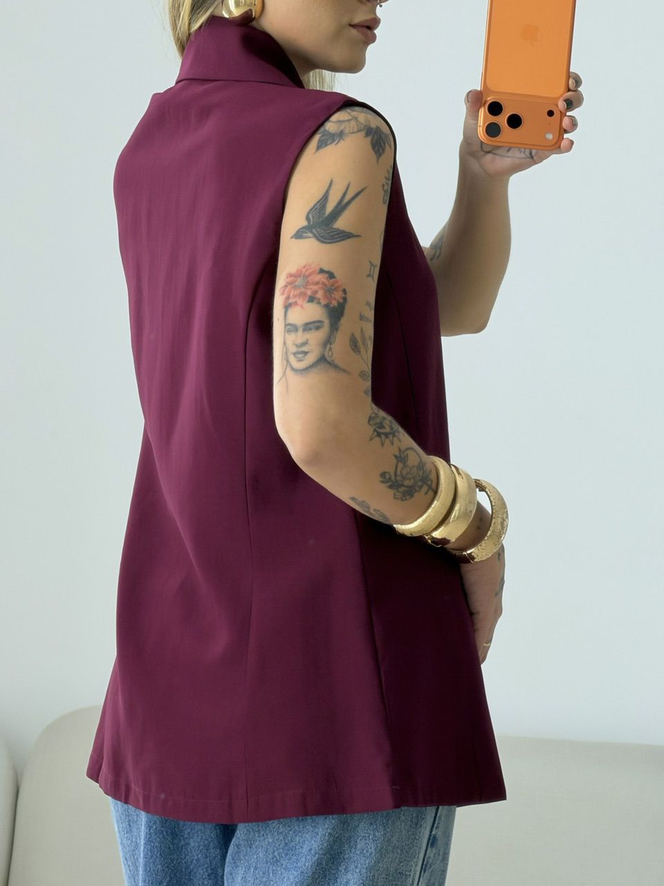 COLETE CLARA ALFAIATARIA VINHO