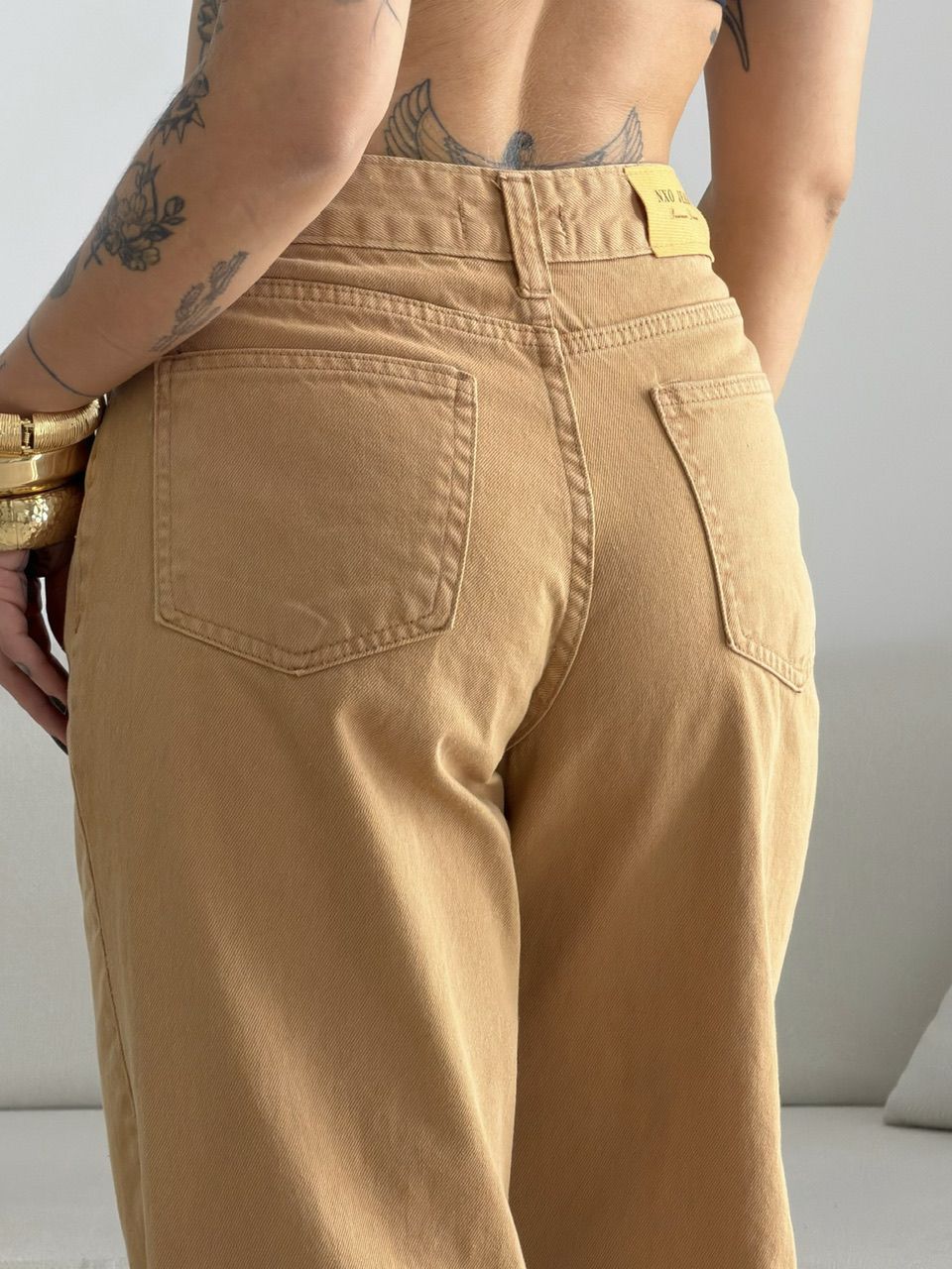 CALÇA RAFAELA JEANS CARAMELO