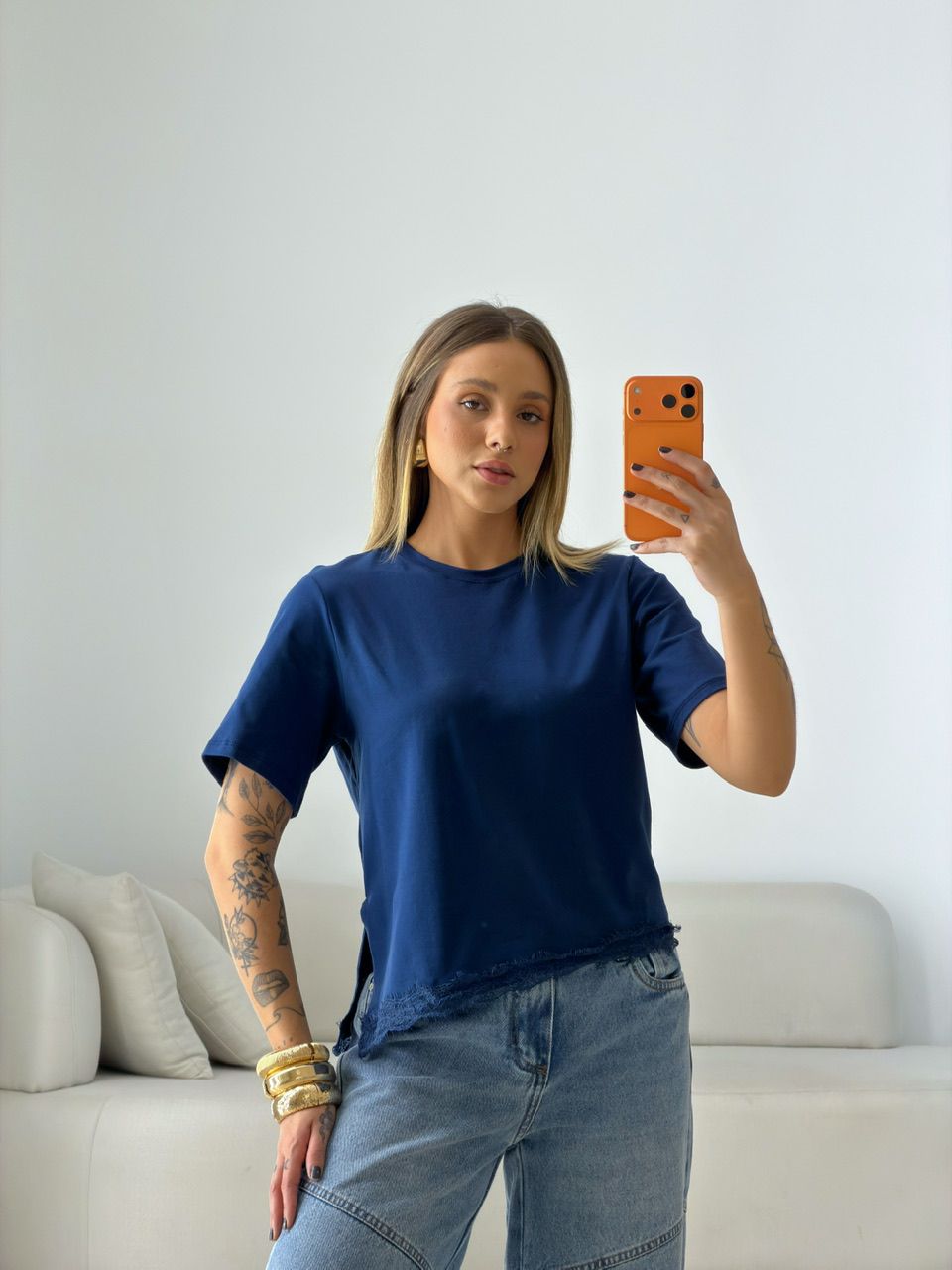 T-SHIRT MARINA RENDA MARINHO