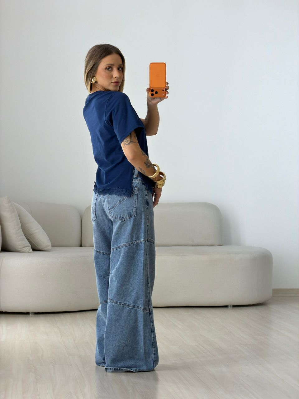 T-SHIRT MARINA RENDA MARINHO