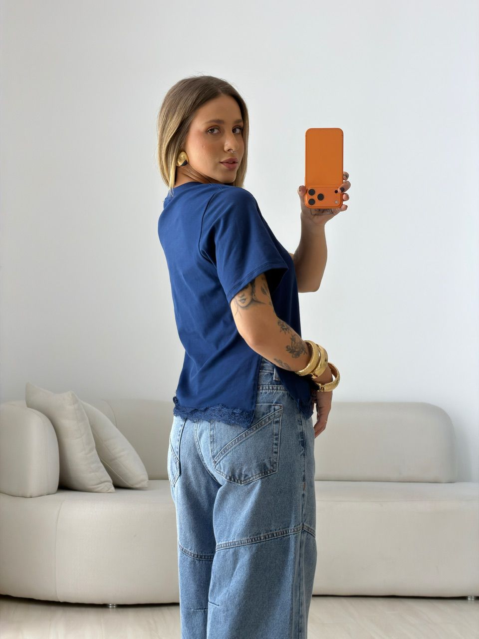 T-SHIRT MARINA RENDA MARINHO