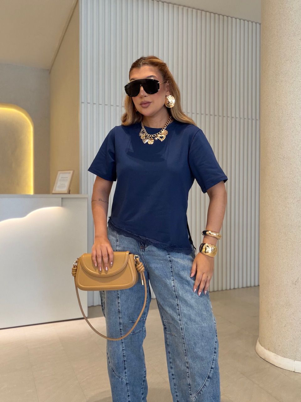 T-SHIRT MARINA RENDA MARINHO