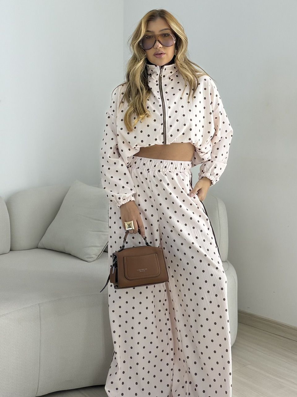 CONJUNTO FÁTIMA POÁ BABY PINK - 0079240366 - CAROLLA FERRARO