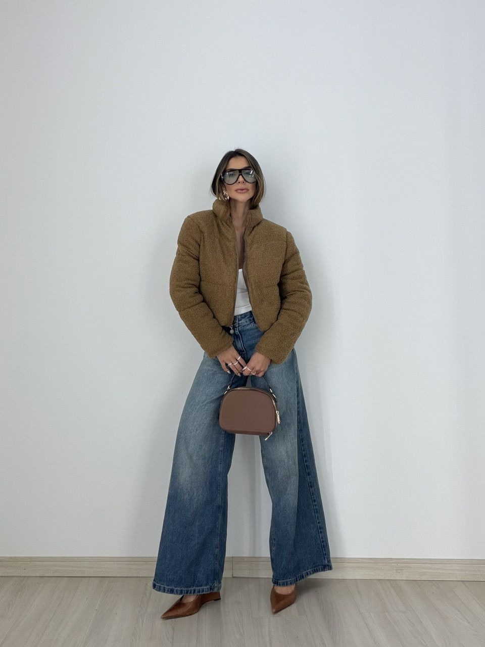 JAQUETA REBECA CARNEIRINHO MARROM