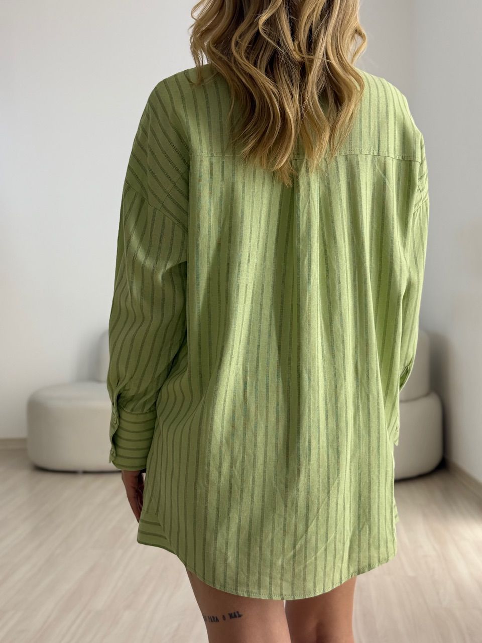 CAMISA GEANE LISTRAS VERDE