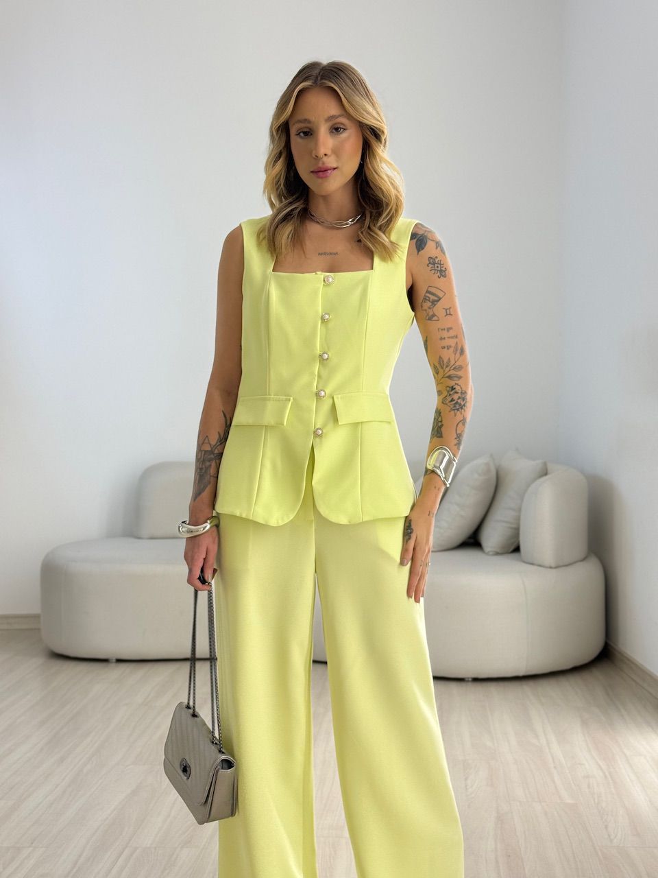 CONJUNTO ISABEL COLETE CALÇA LIMA