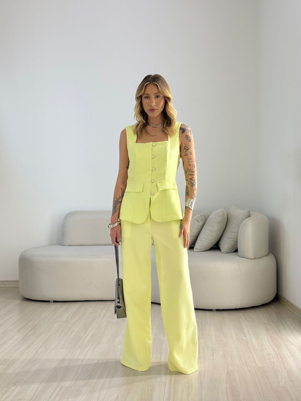 CONJUNTO ISABEL COLETE CALÇA LIMA