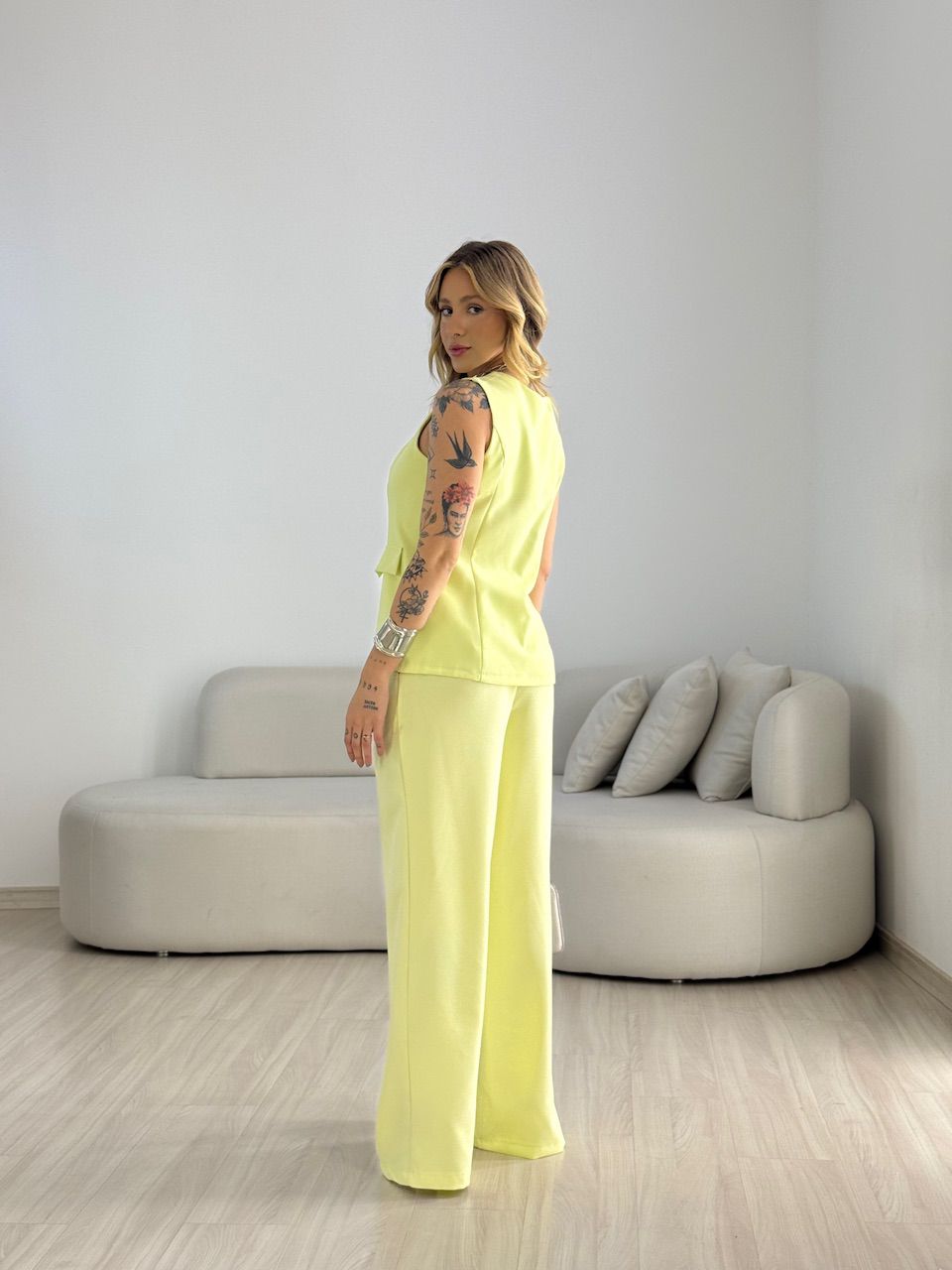 CONJUNTO ISABEL COLETE CALÇA LIMA