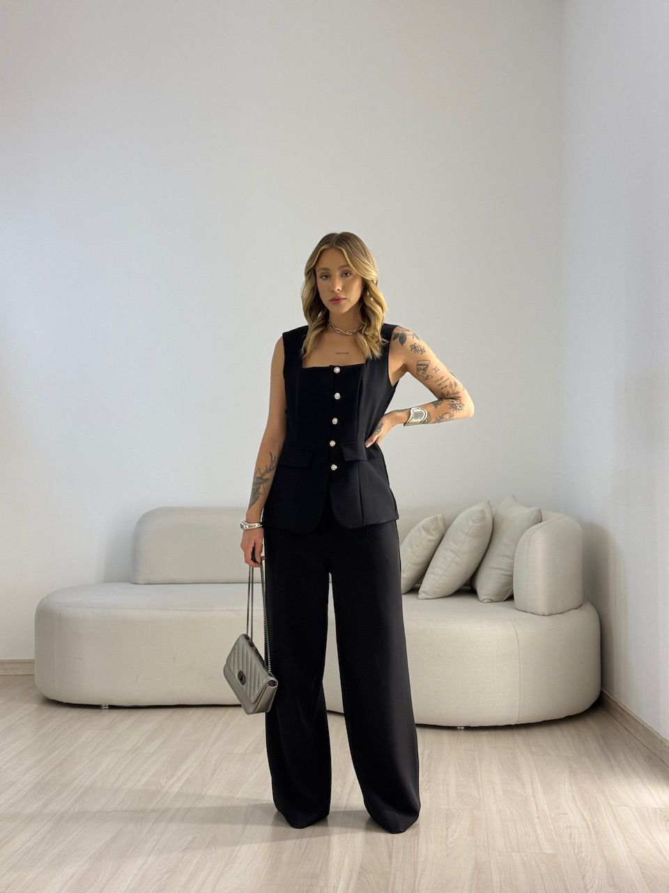 CONJUNTO ISABEL COLETE CALÇA PRETO