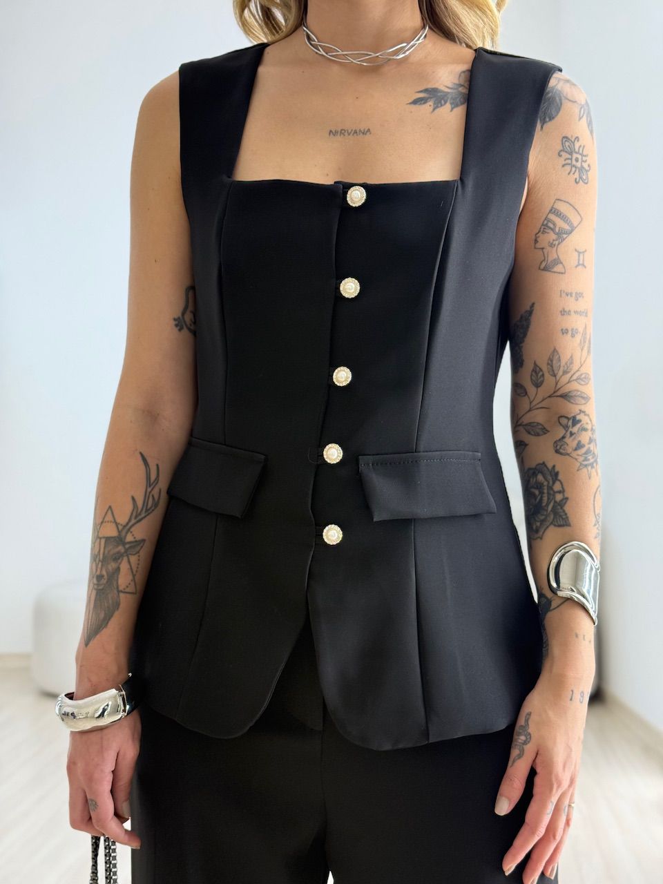 CONJUNTO ISABEL COLETE CALÇA PRETO