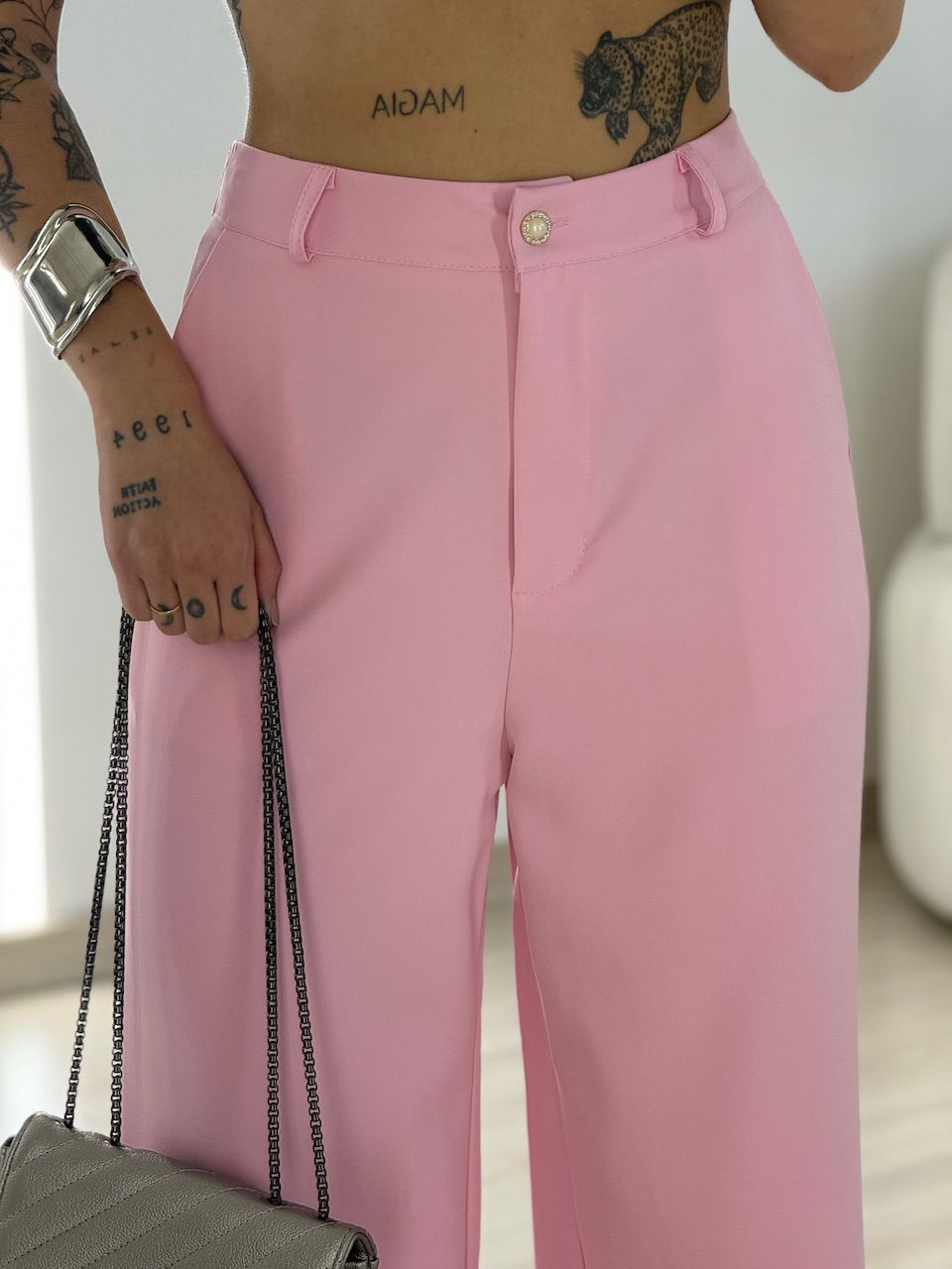 CONJUNTO ISABEL COLETE CALÇA ROSA