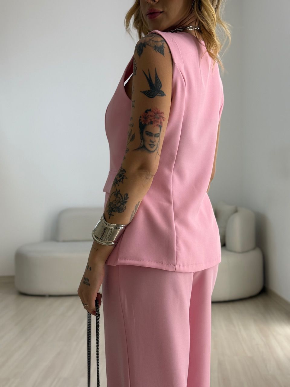 CONJUNTO ISABEL COLETE CALÇA ROSA