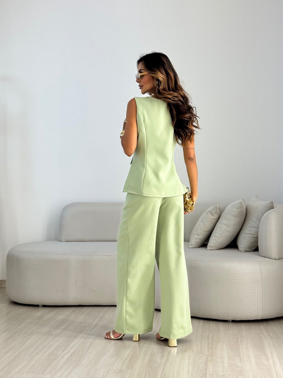 CONJUNTO ISABEL COLETE CALÇA VERDE