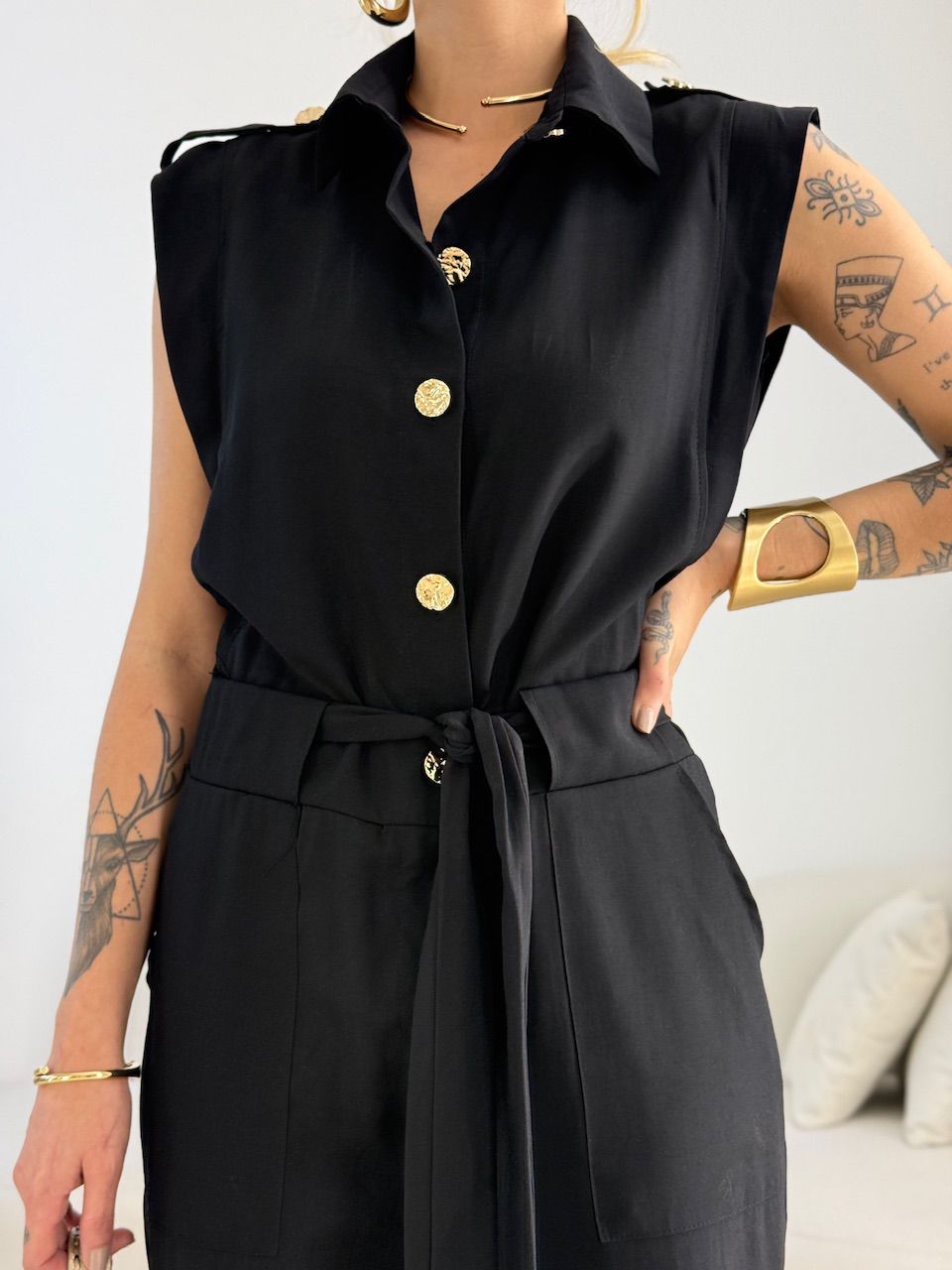 MACACÃO PRISCILA FAIXA PRETO