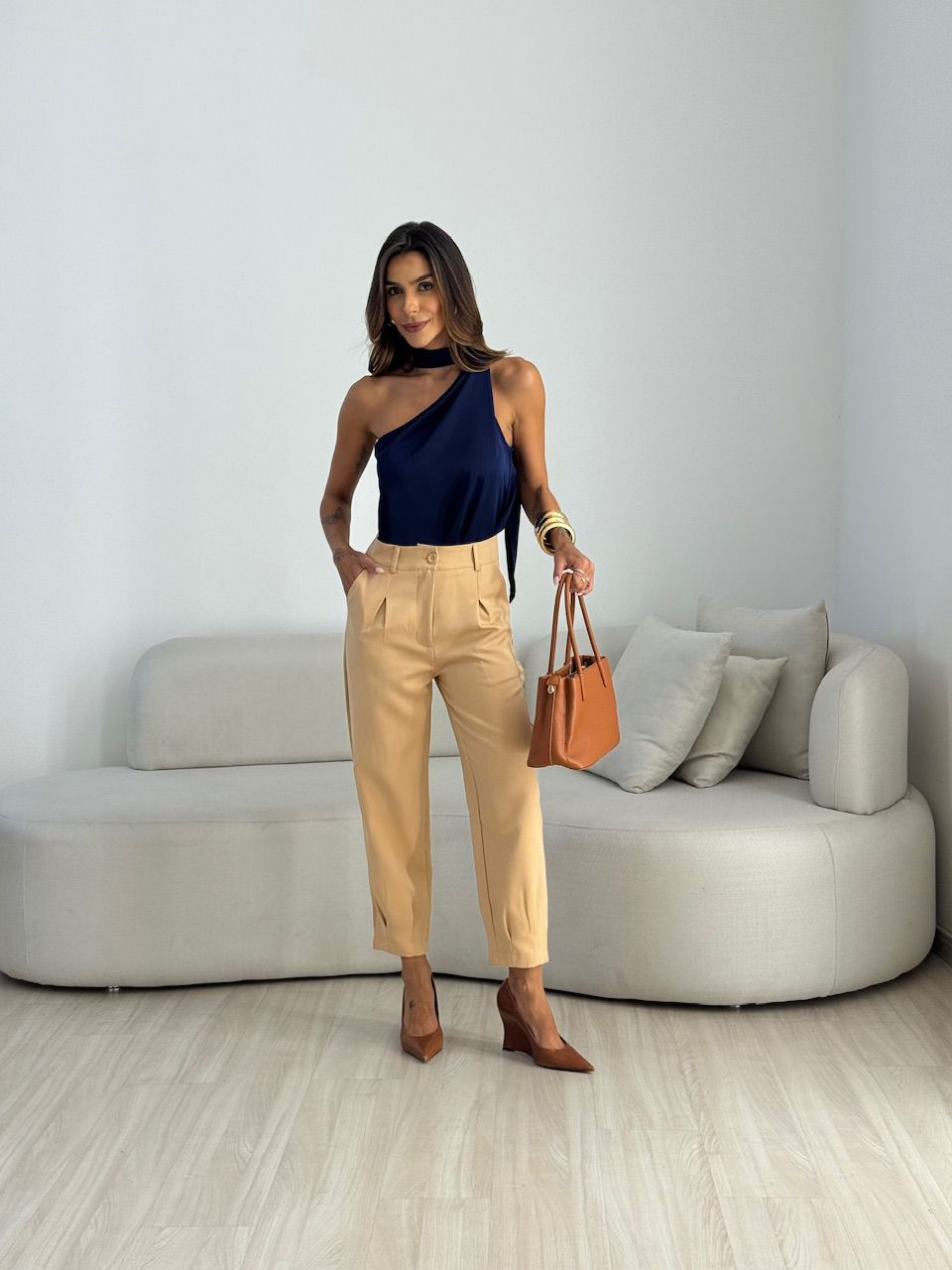 CALÇA MARIA CLARA CENOURA NUDE