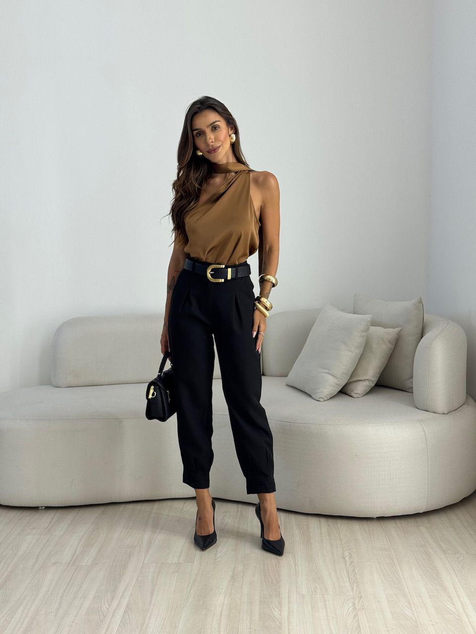 CALÇA MARIA CLARA CENOURA PRETA