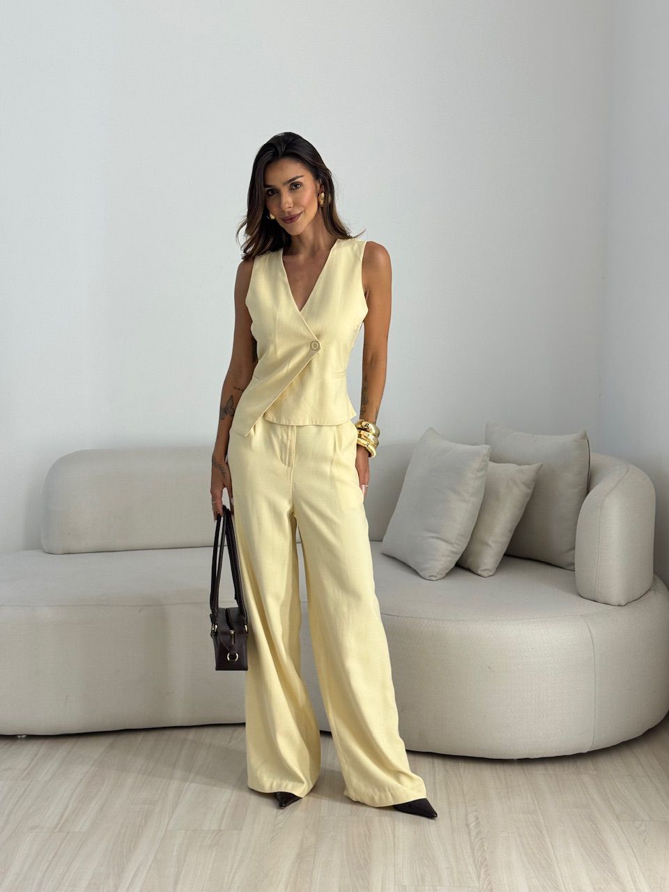 CONJUNTO SILVANA COLETE AMARELO