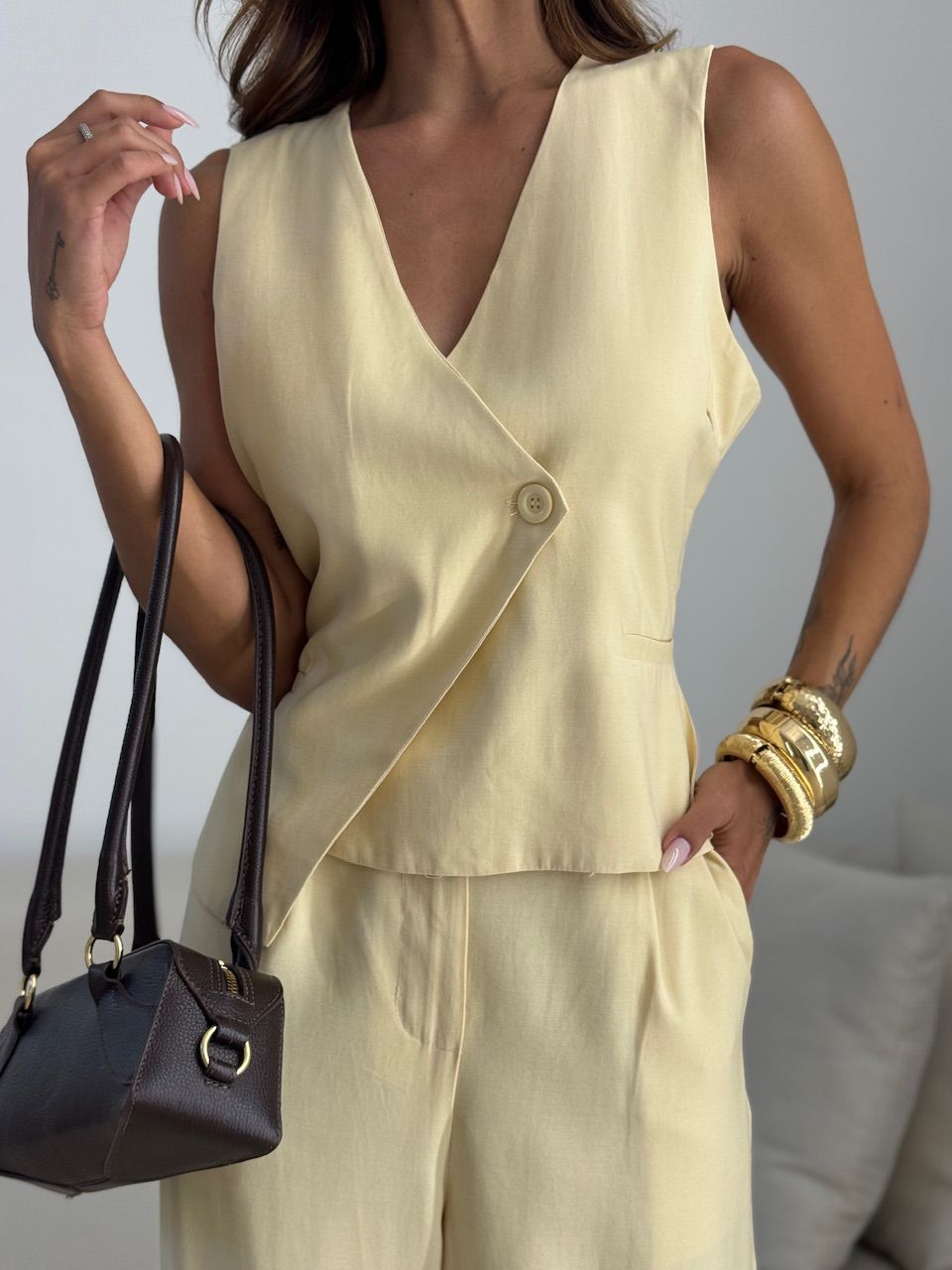 CONJUNTO SILVANA COLETE AMARELO