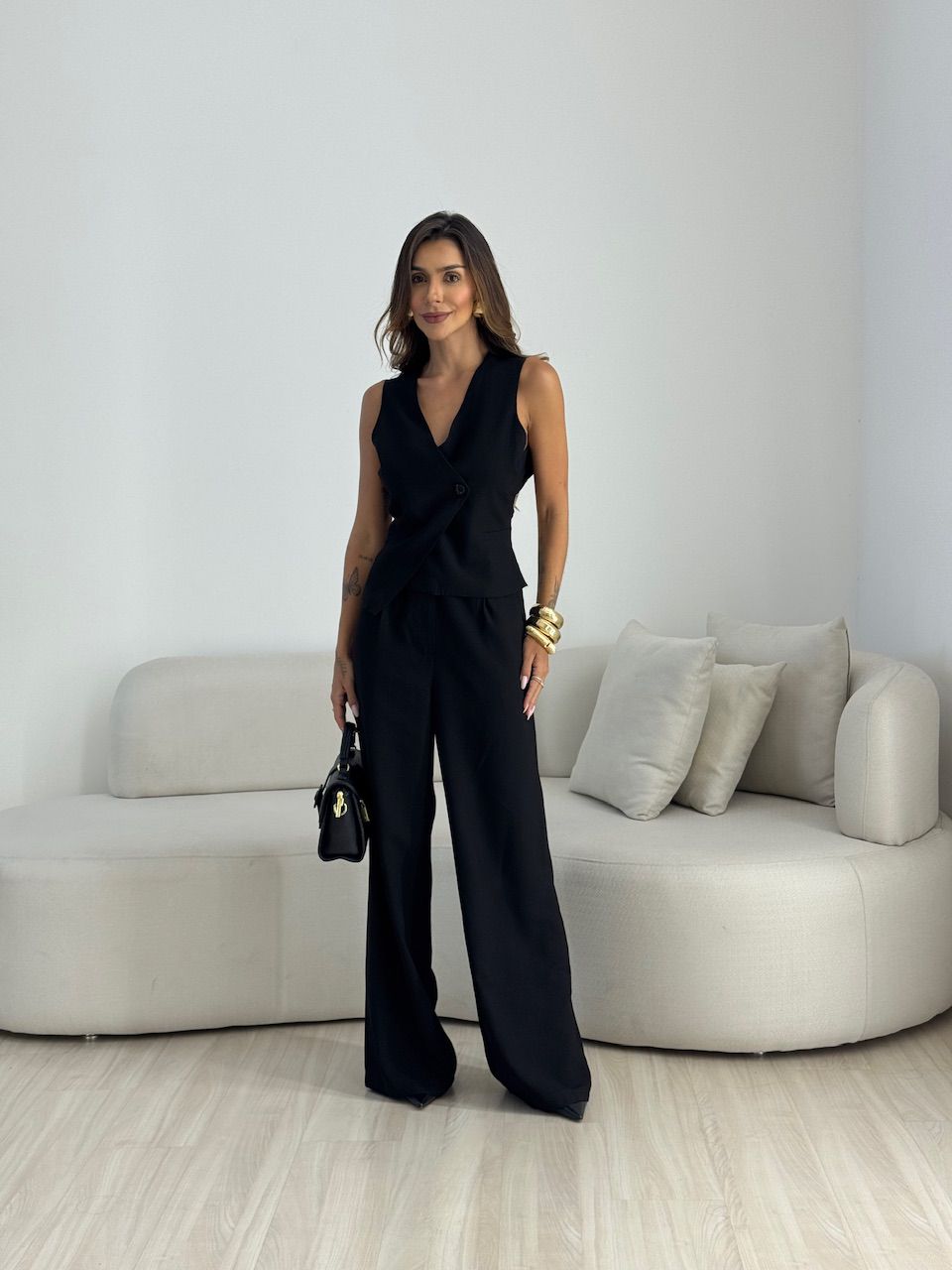 CONJUNTO SILVANA COLETE PRETO - 0074270032 - CAROLLA FERRARO