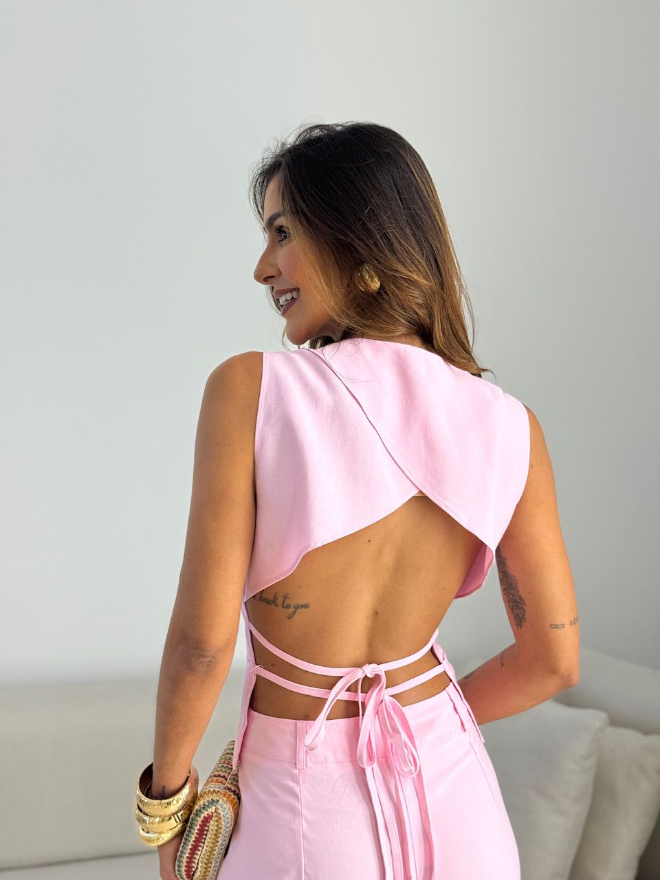 CONJUNTO SILVANA COLETE ROSA