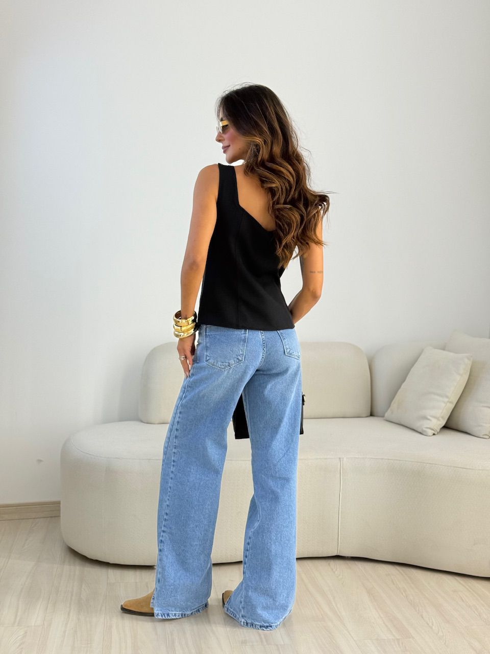 COLETE TÂNIA BOTÕES PRETO