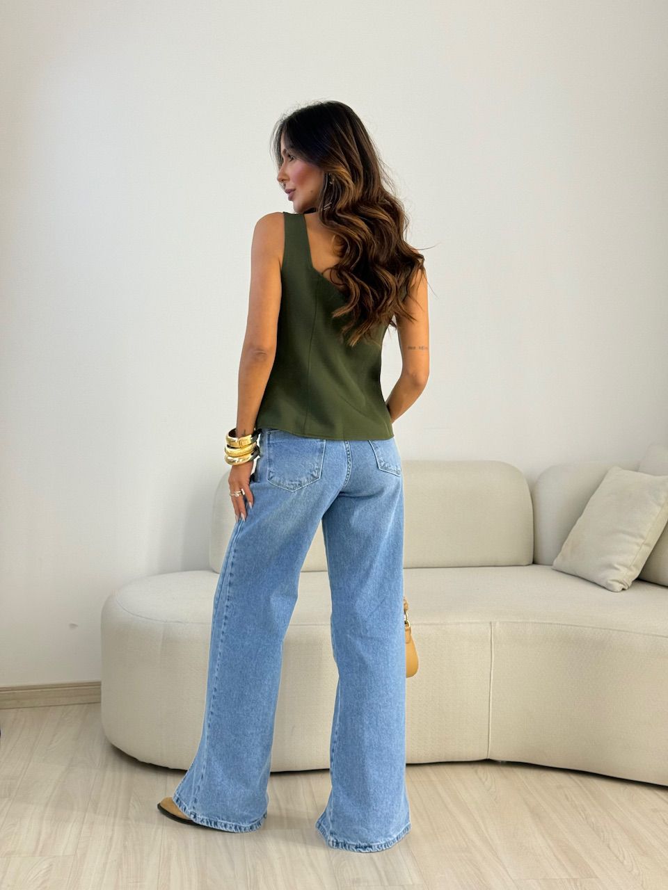 COLETE TÂNIA BOTÕES VERDE